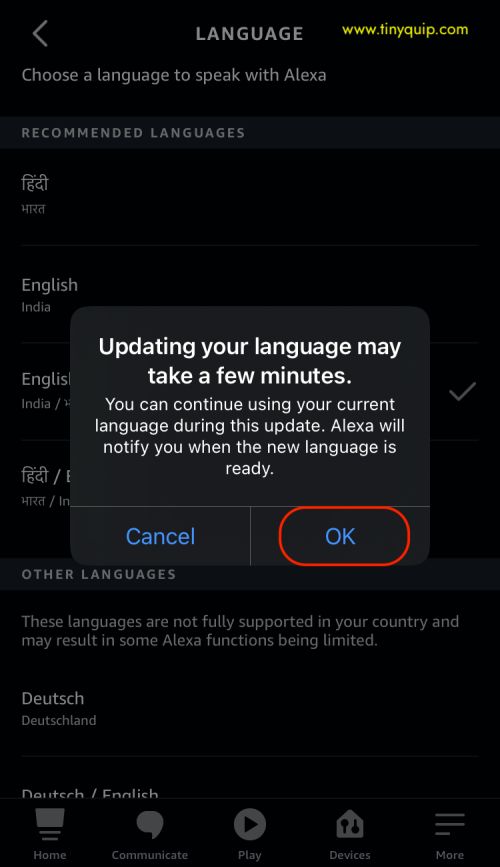 alexa voice change
