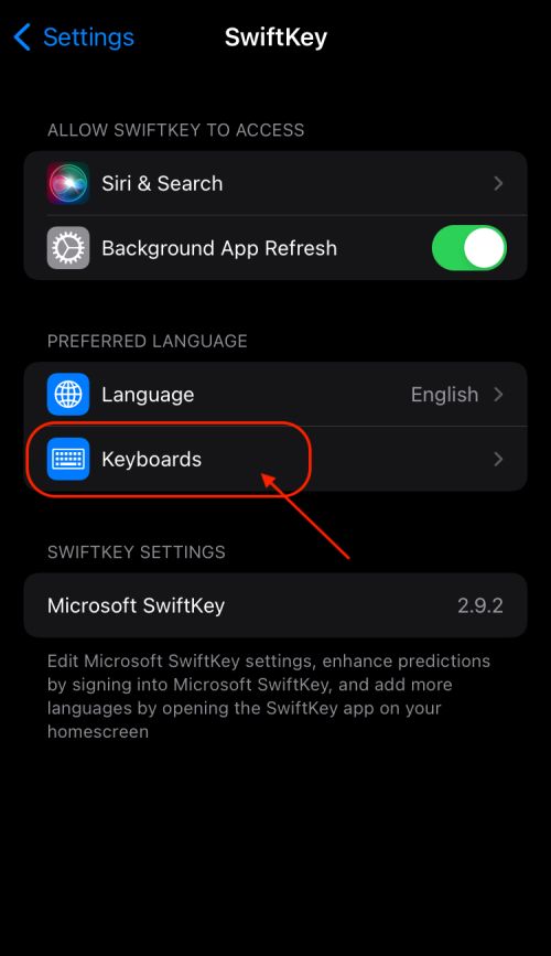 customise iPhone keyboard