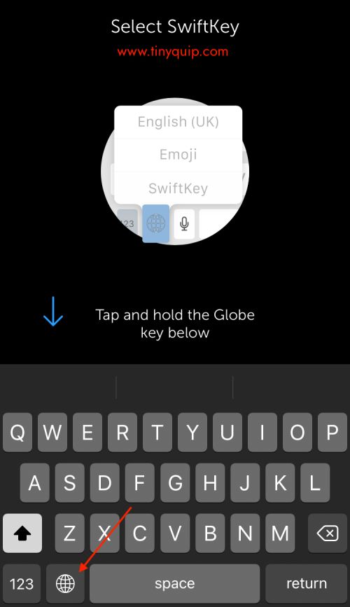 Theme on iPhone keyboard