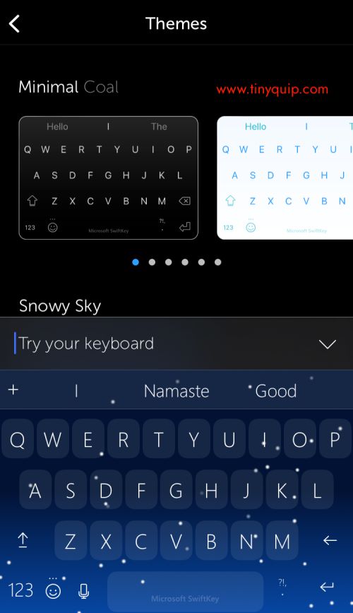 add theme on iPhone keyboard