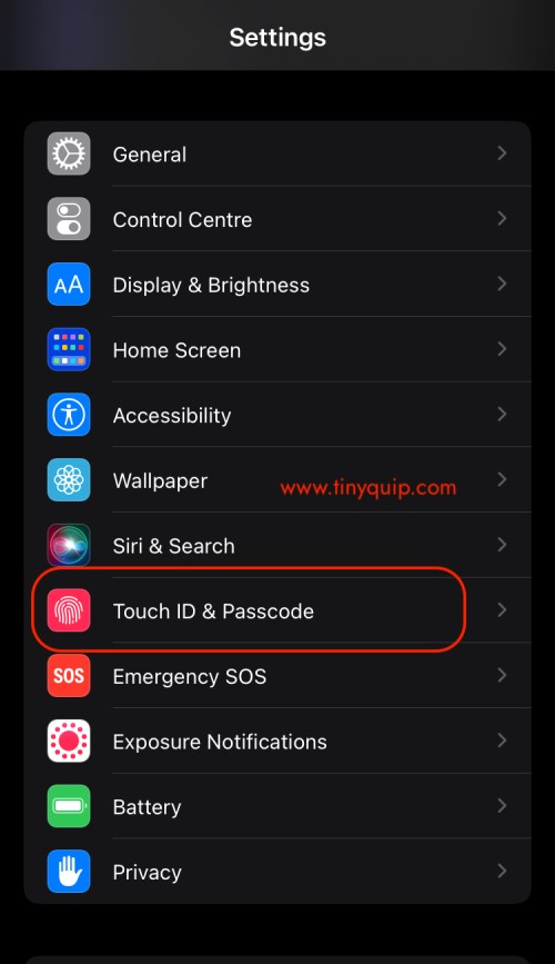 Change passcode on iPhone from 6 digits to 4 digits