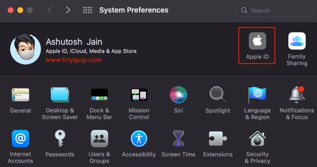 How to check Apple ID on Mac