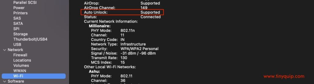 Apple Watch Auto Unlock not working on Mac