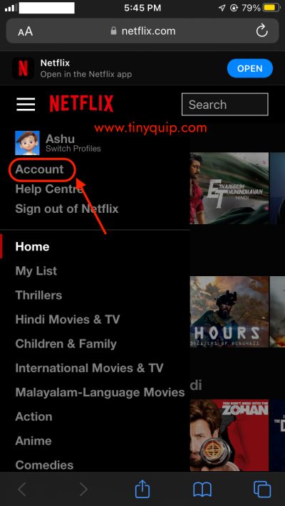 Remove Netflix movies and shows history