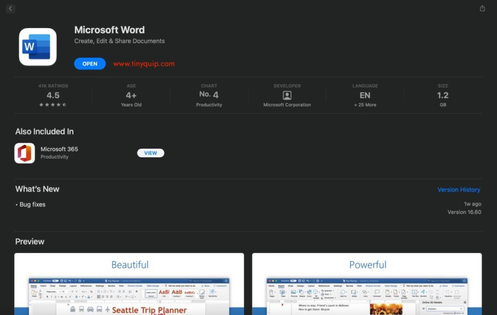 MS Word Not Opening on Mac