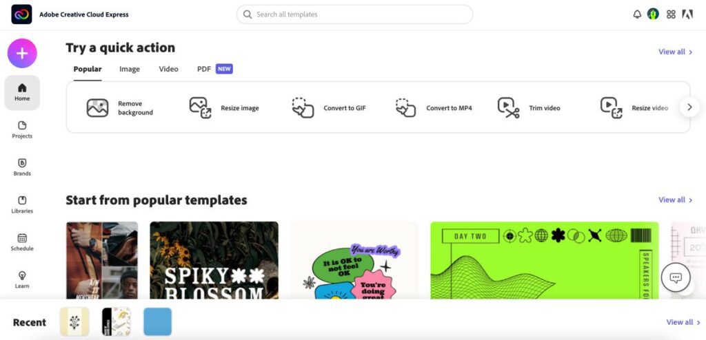 Adobe Express Ease of Use