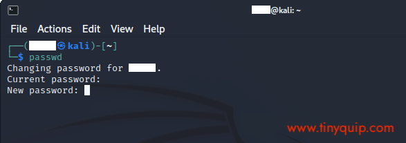 Change user password on Linux