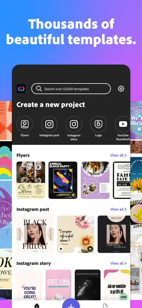 Download Adobe Express on iOS
