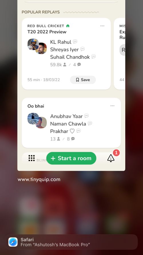 Remove Clubhouse App from multitasking drawer