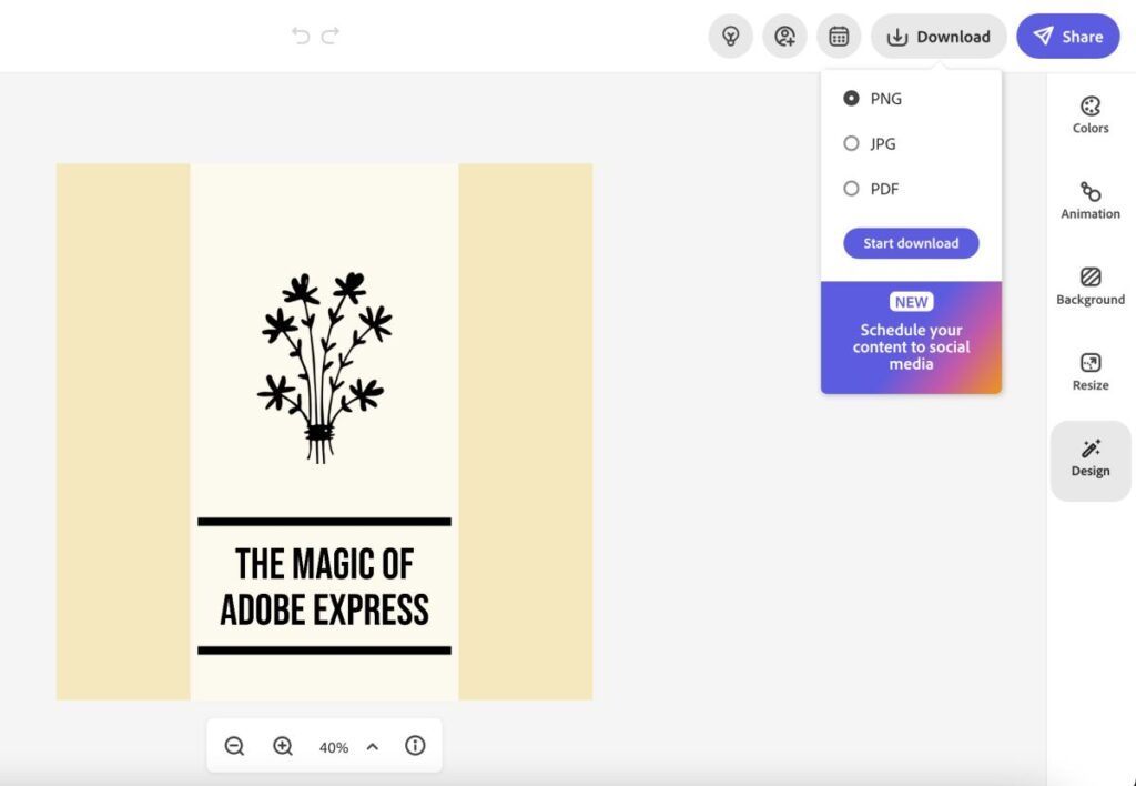 Social Media Posts on Adobe Express