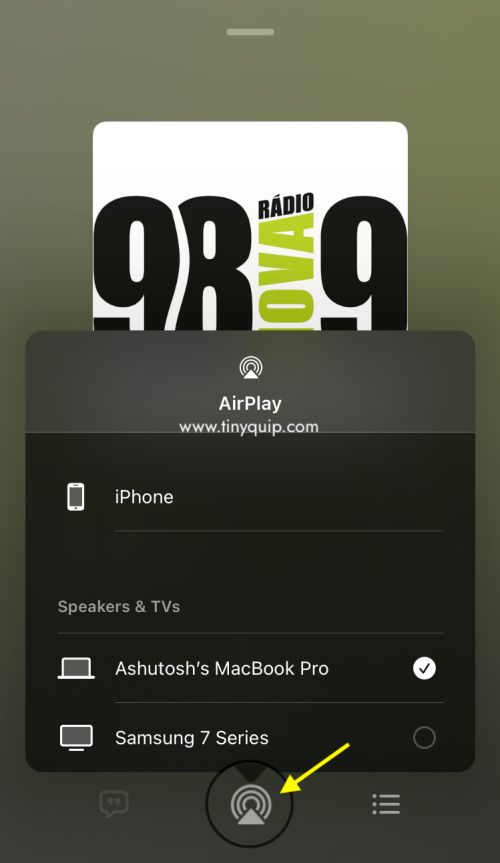 Stop Playing on AirPlay