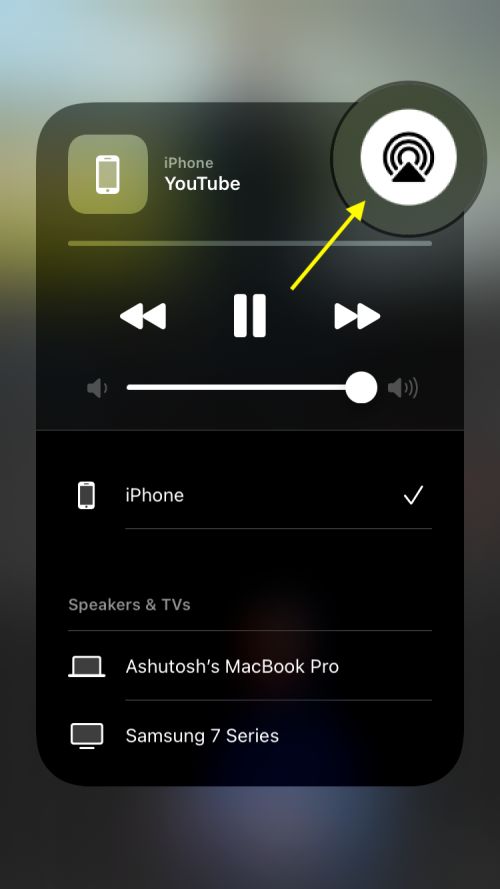 Stop Playing AirPlay on Apple iPhone