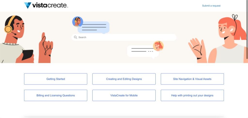Tutorials, Help and Support on VistaCreate