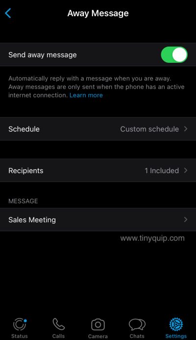 schedule messages whatsapp