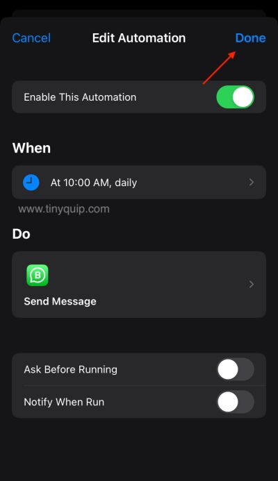 Schedule Messages on WhatsApp automatically