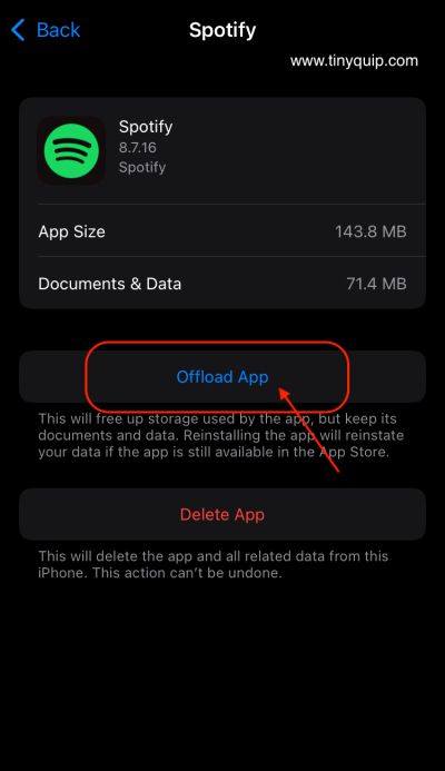 How to offload apps on iPhone