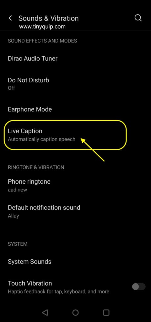 Live Captions on Android Phones