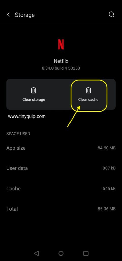 Clearing App Cache on Android