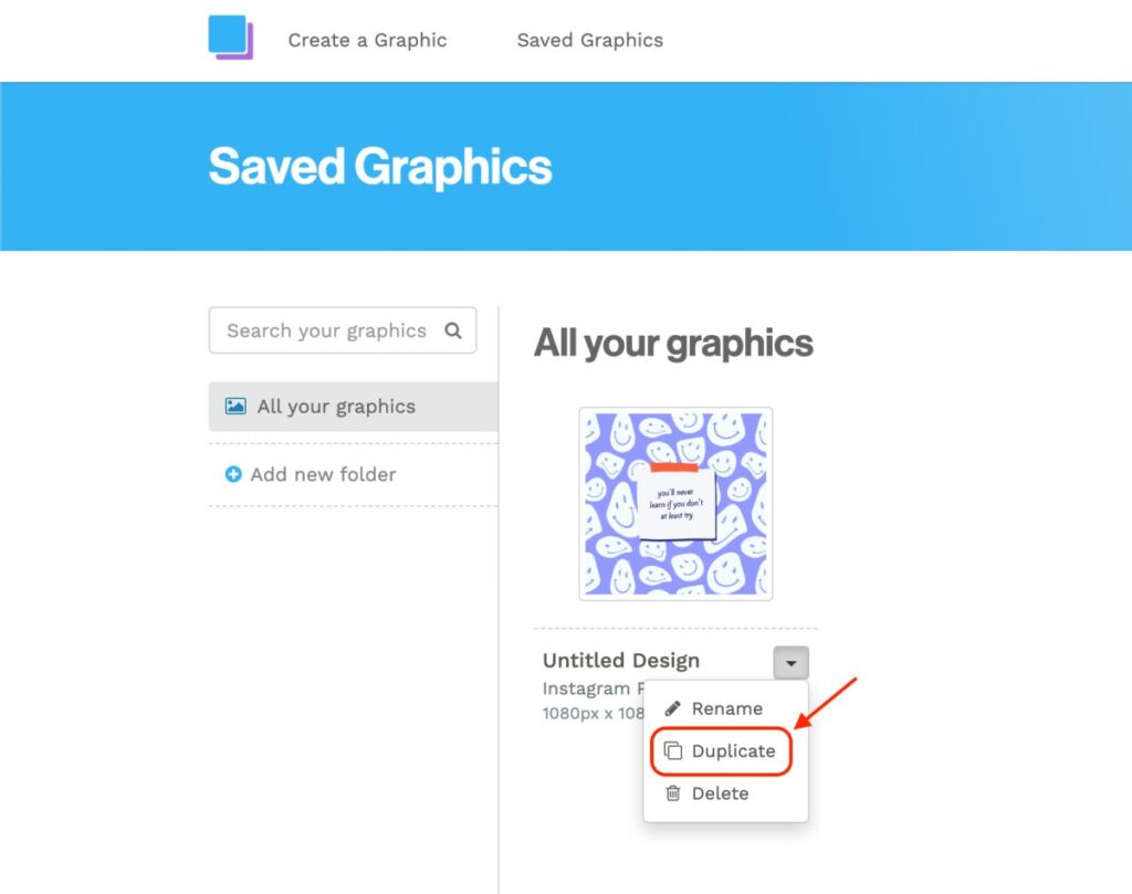 How to create template on Snappa