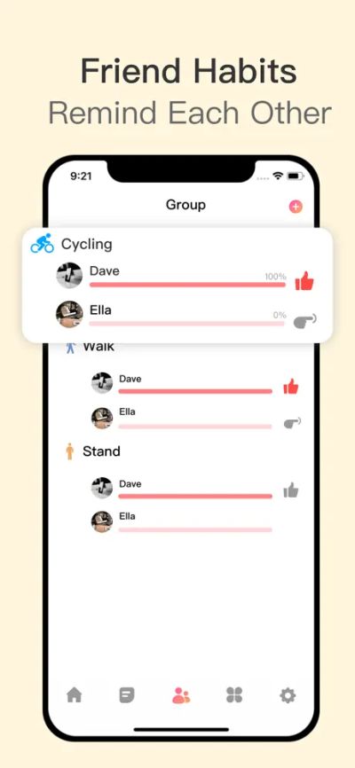 Habit tracking on Android and iPhone