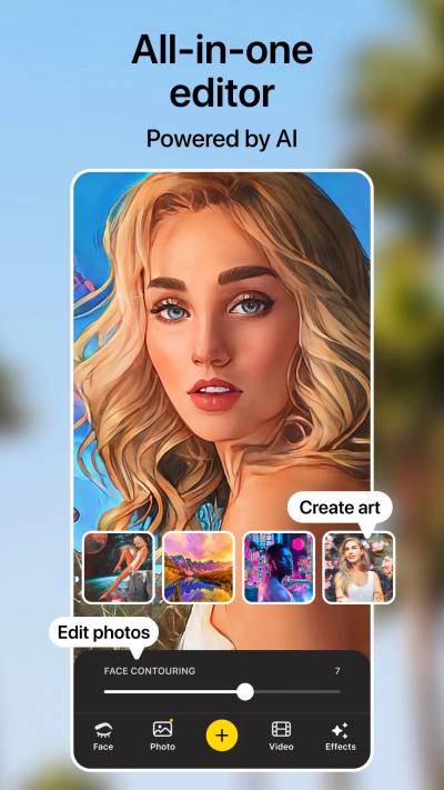 Blur background of your photos with Lensa