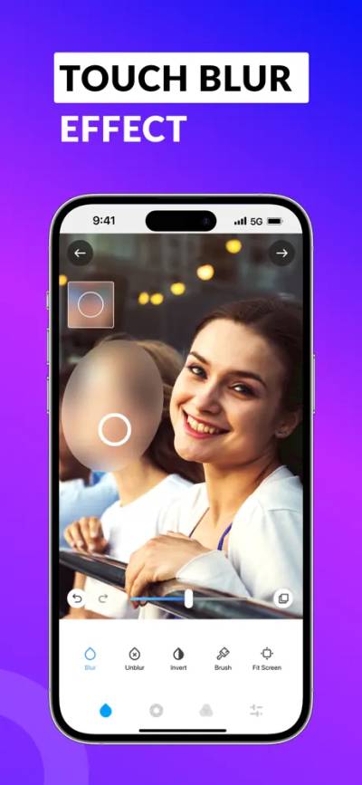 Add touch blur to your photos on iPhone