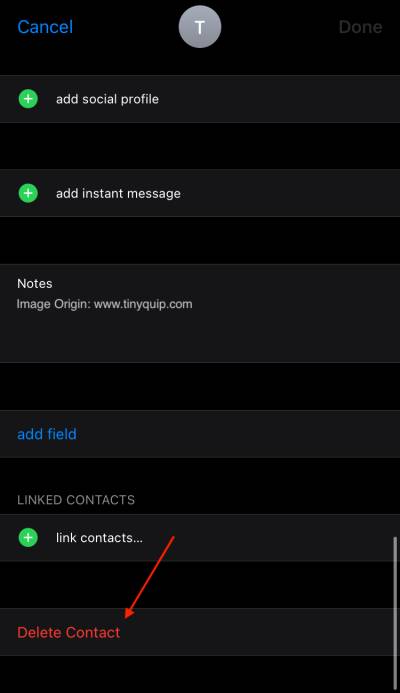 How to delete contacts from iPhone