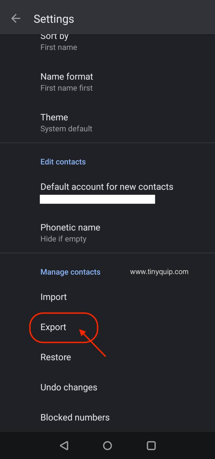 Export Android Contacts to iCloud