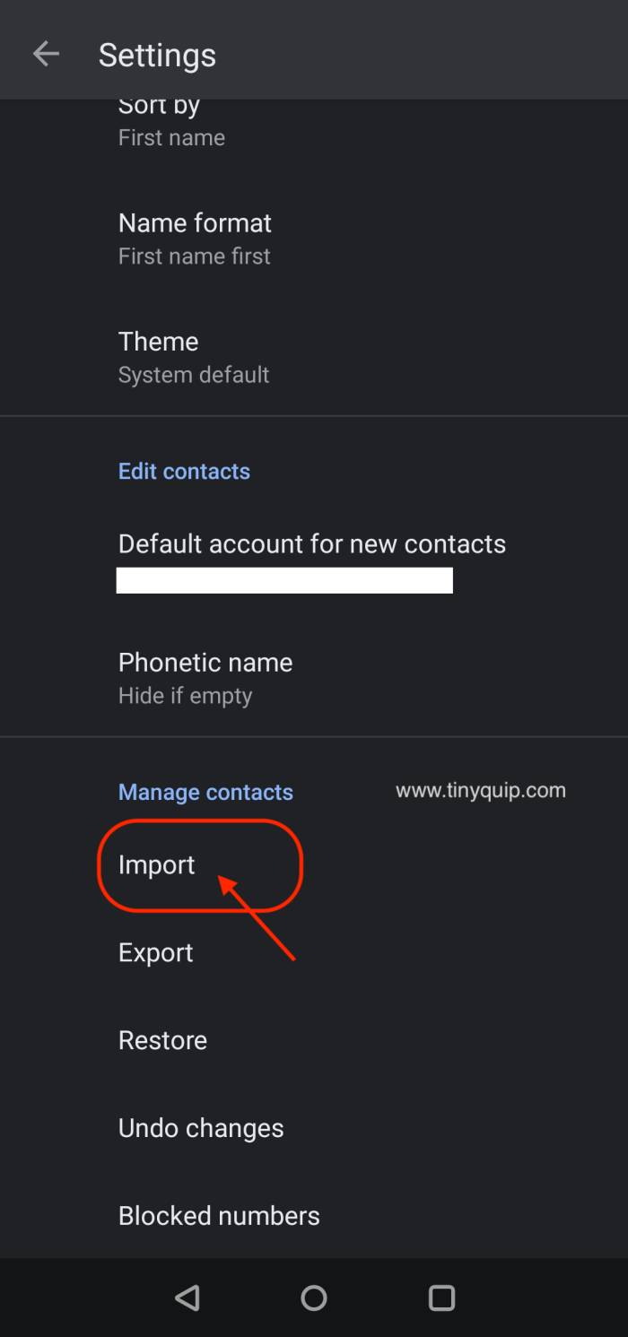 Import iCloud Contacts on Android