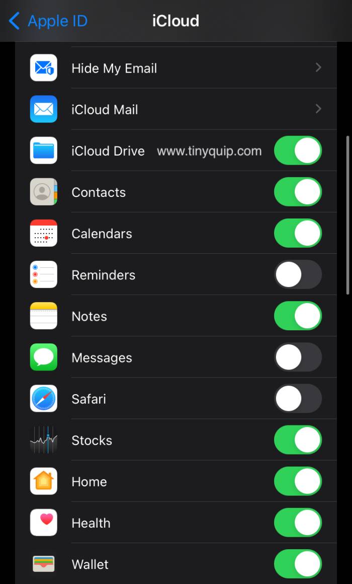 Sync iCloud on iPhone