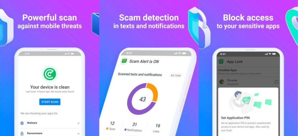 Bitdefender app cleaner on Android