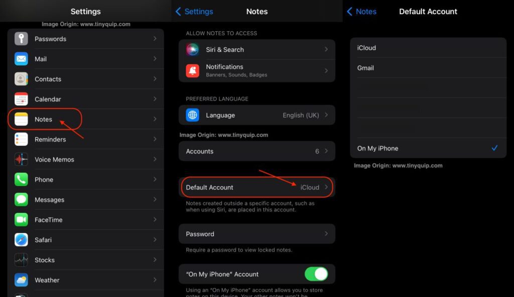 How to disable Notes sync between iPhone and iCloud on MacBook