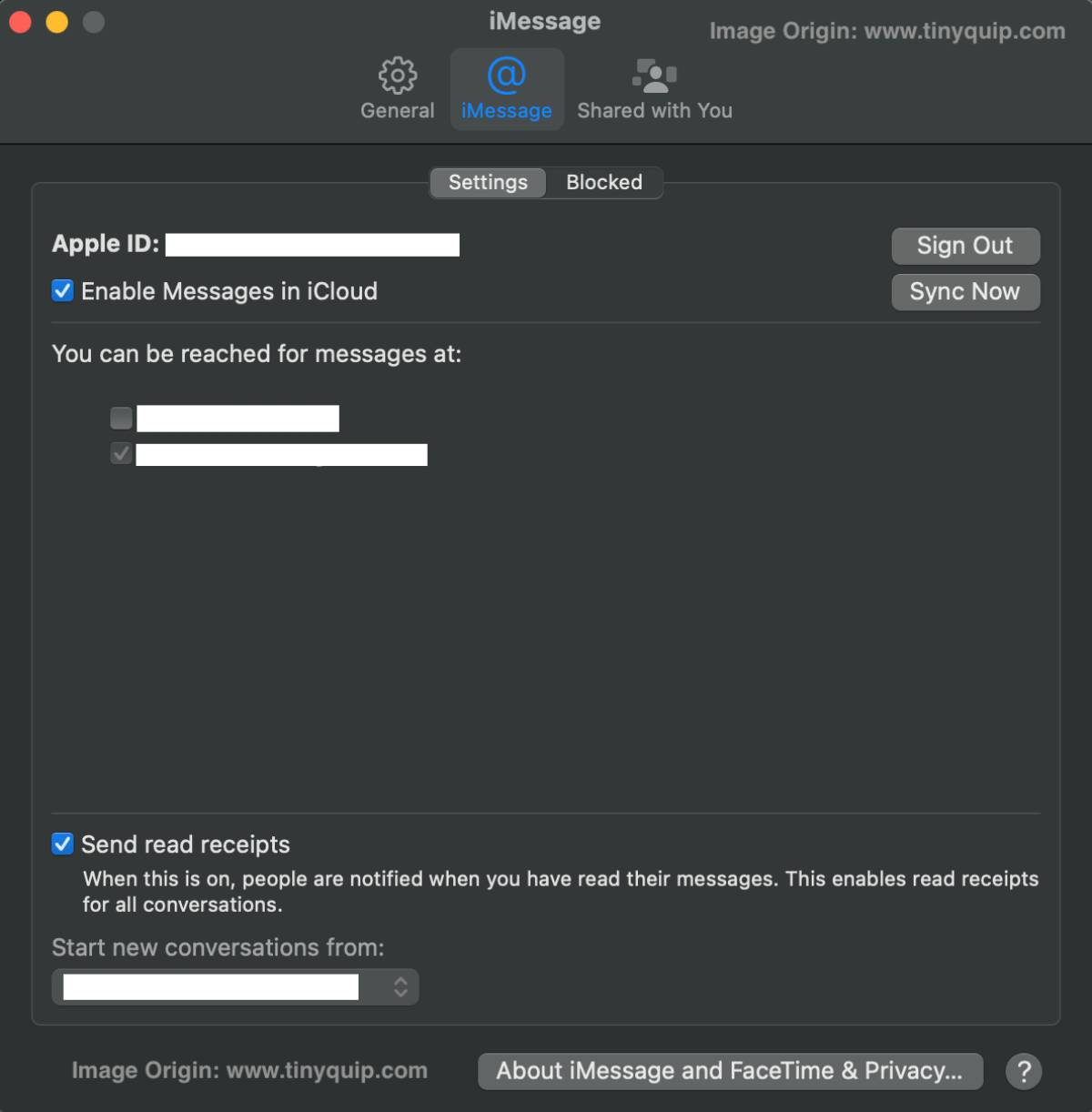 How to Disable Text Message Sync between iPhone and Mac