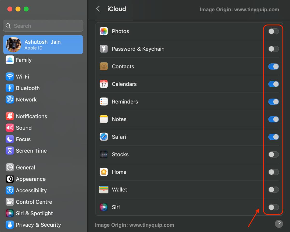 How to Disable iCloud Sync between iPhone and Macbook