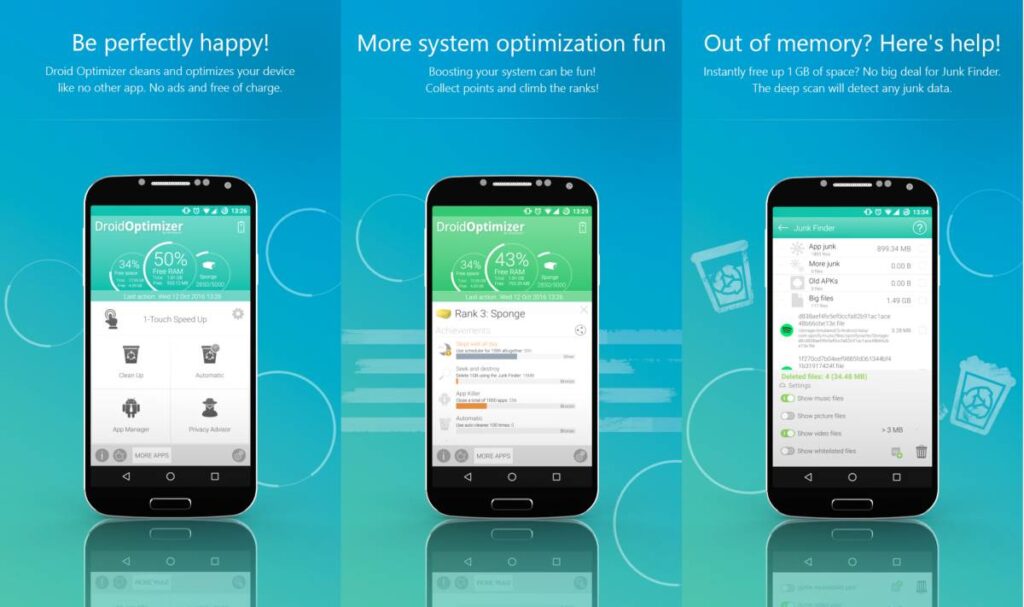 Droid Optimizer Android Cleaner App