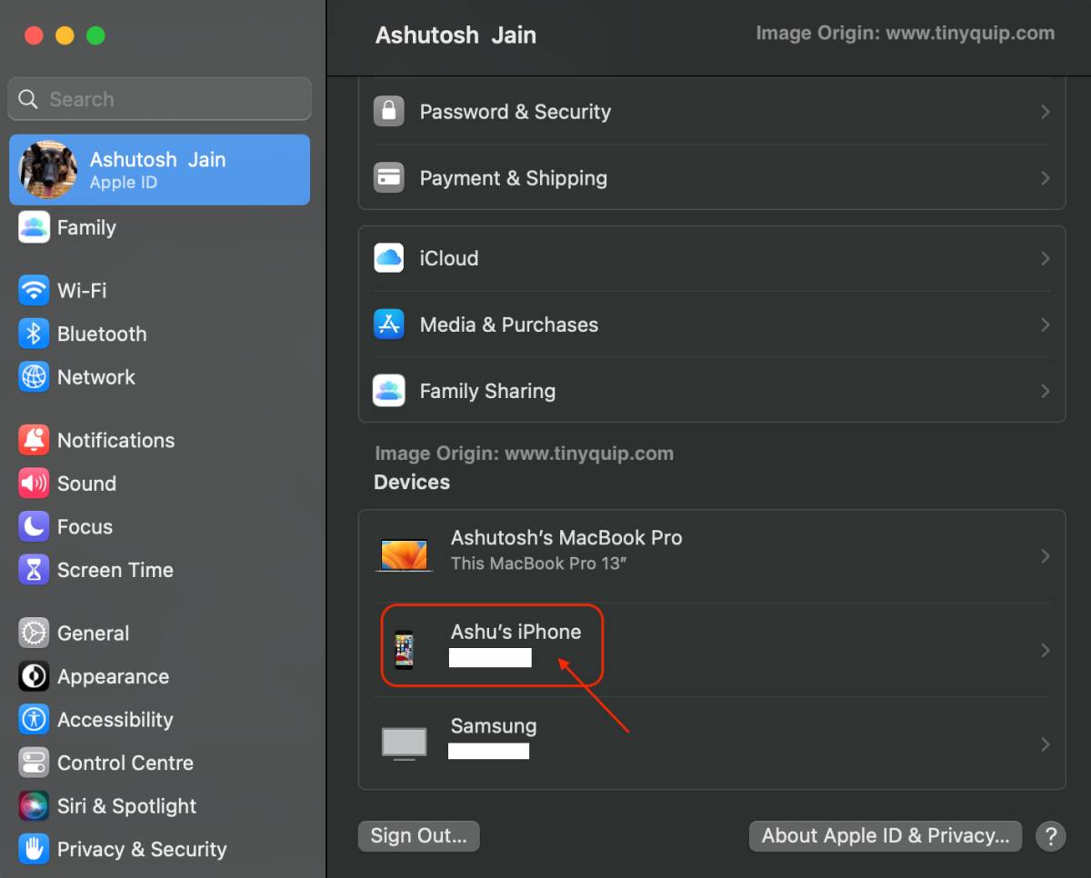How to remove iPhone device from your Mac Apple ID