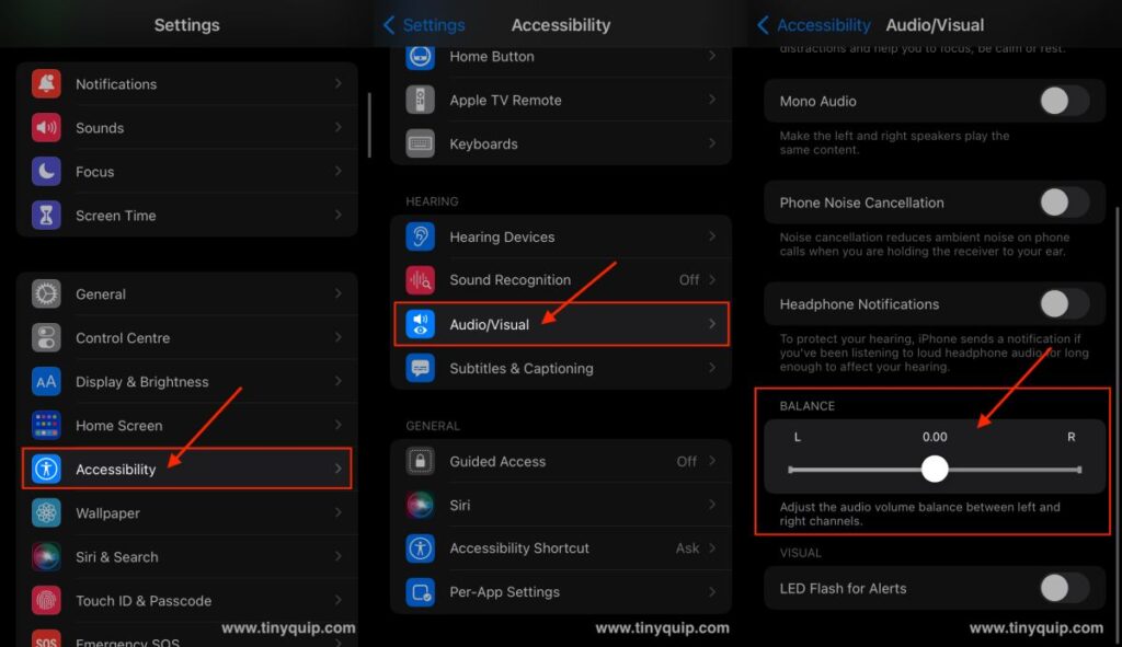 Adjust audio balance on your iPhone to get or reduce more sound in one of your AirPods