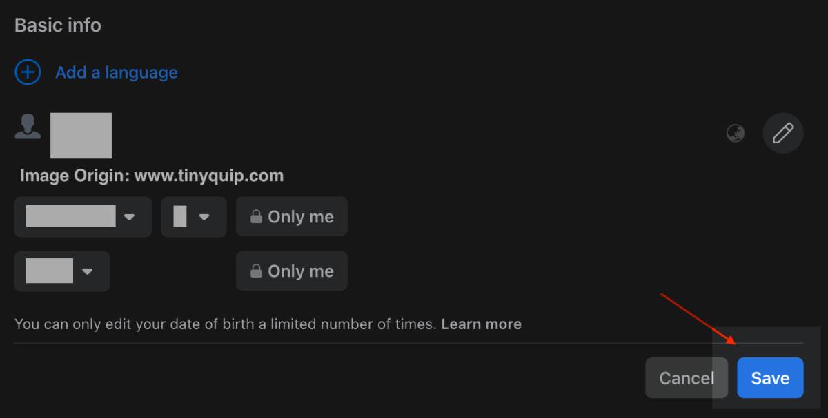 Remove Birthday from Facebook Profile