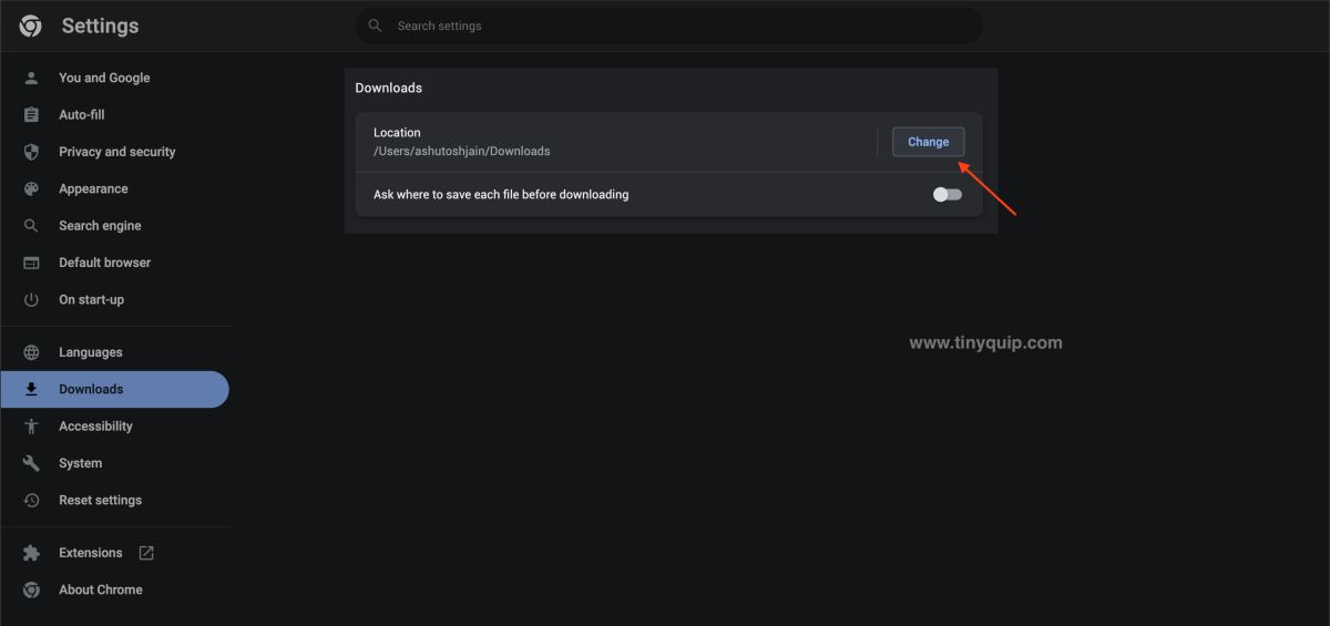 How to Change the Downloads Folder Location on Windows Google Chrome