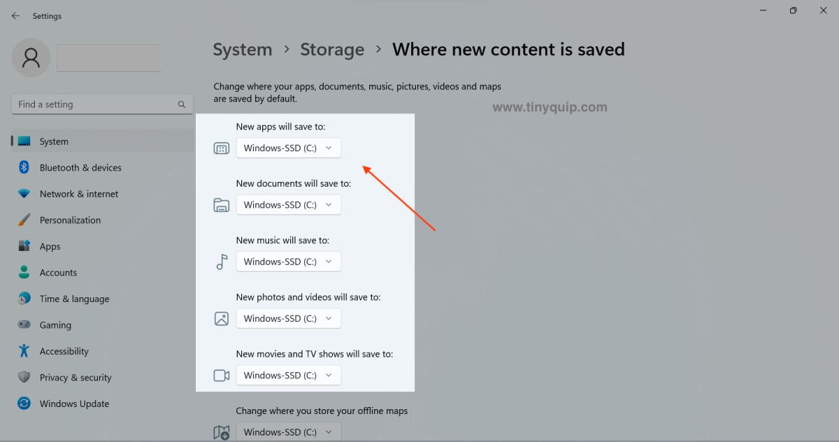 Change Downloads Folder Location on Windows