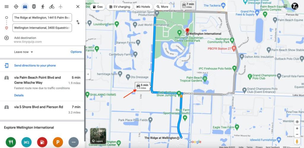 Measure Distance using Google Maps on Web