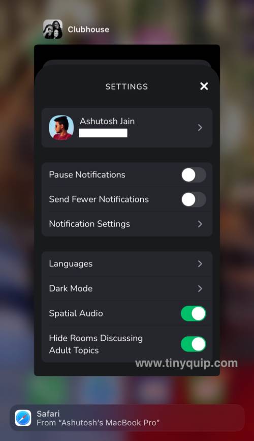 Restart Clubhouse App