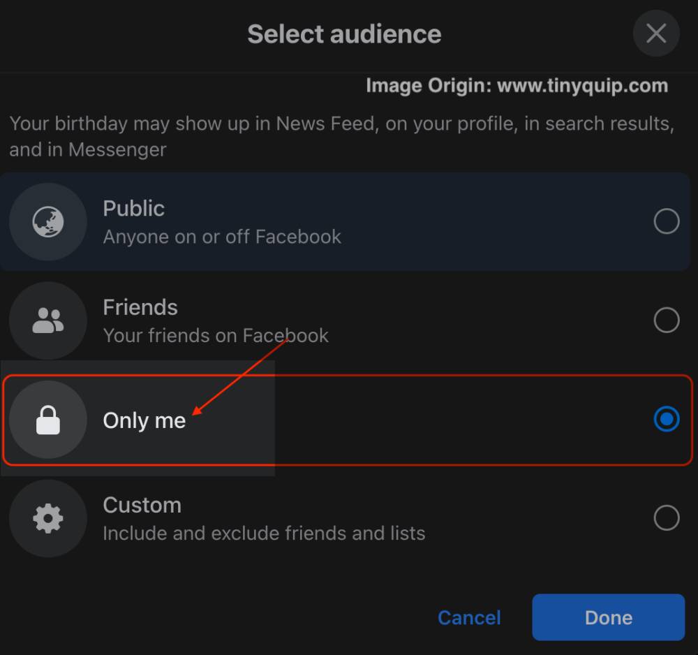 How to Hide Birthday from Facebook Profile