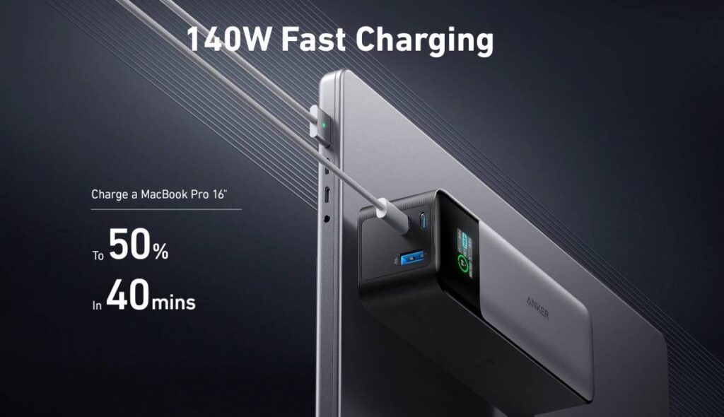 140W Fast Charging on Anker 737 Power Bank