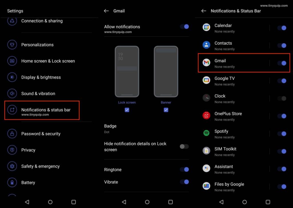 Enable Gmail Notifications on Android