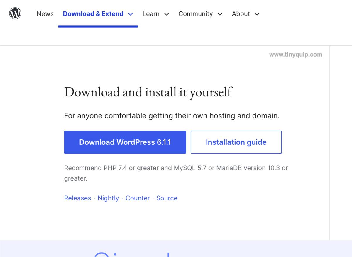 How to Download WordPress Installable File