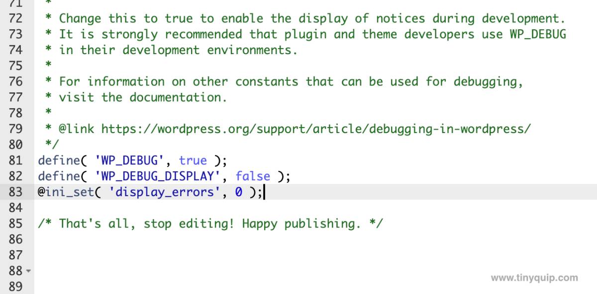 How to Enable WordPress Error Log on Website