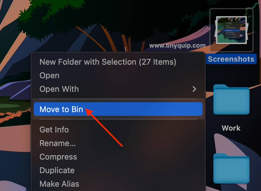 Delete Screenshot on a Mac