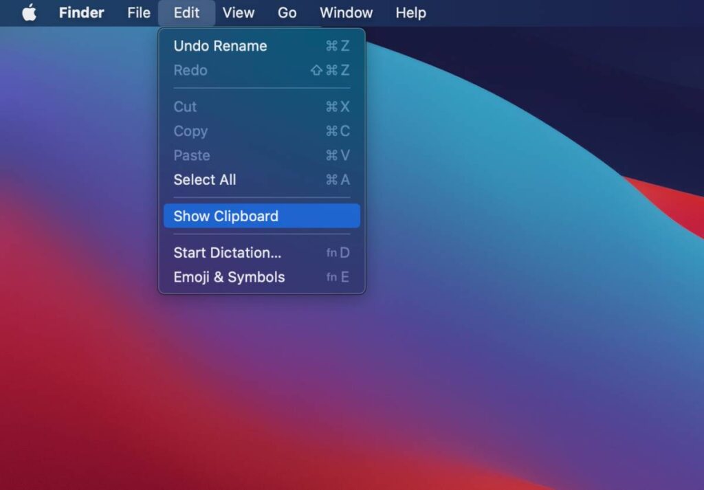Show Clipboard History on MacBook