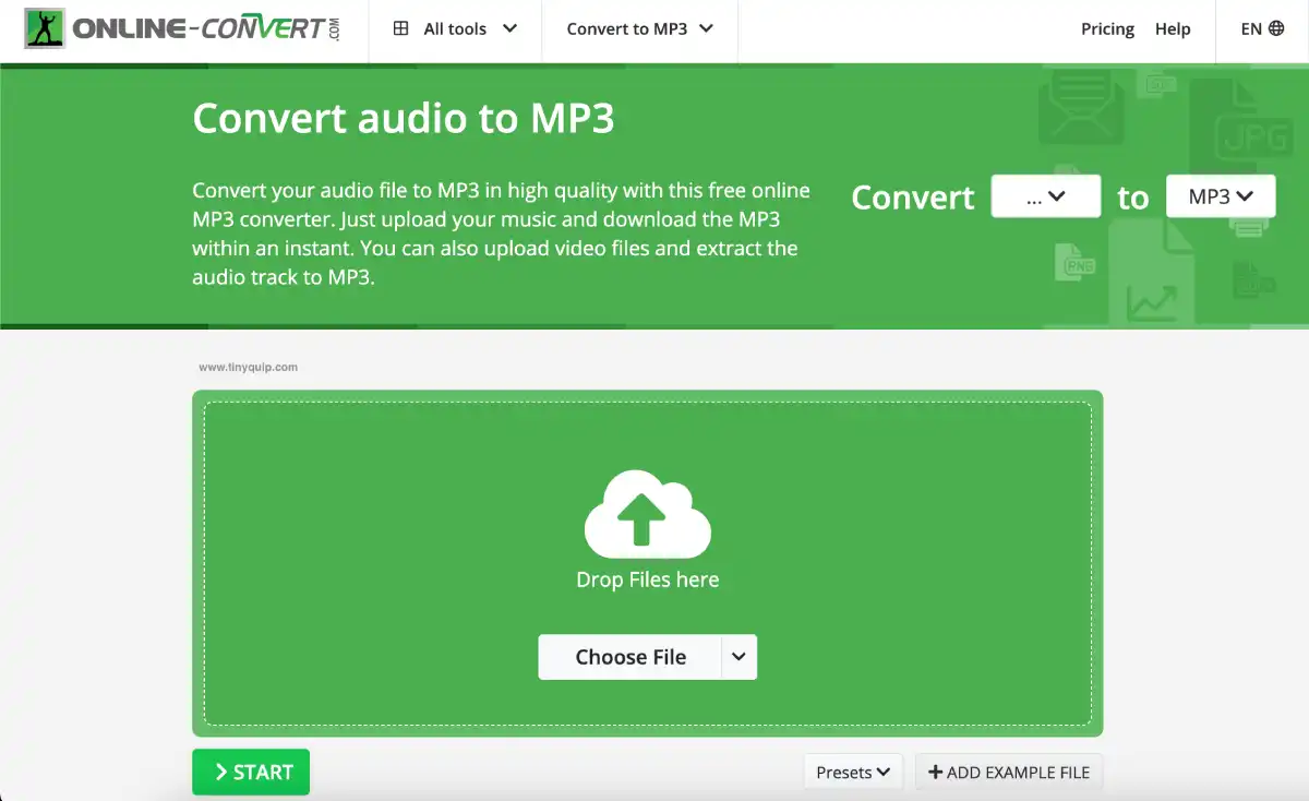 Audio Online Convert Podcast into MP3